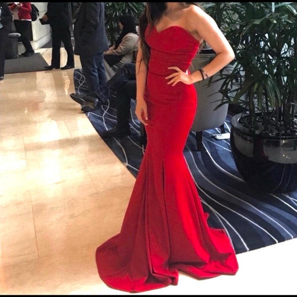 Akira red gown